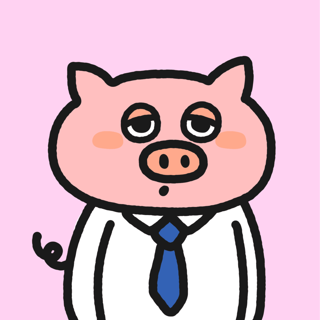 Cute Pigs#2サラリーマン
