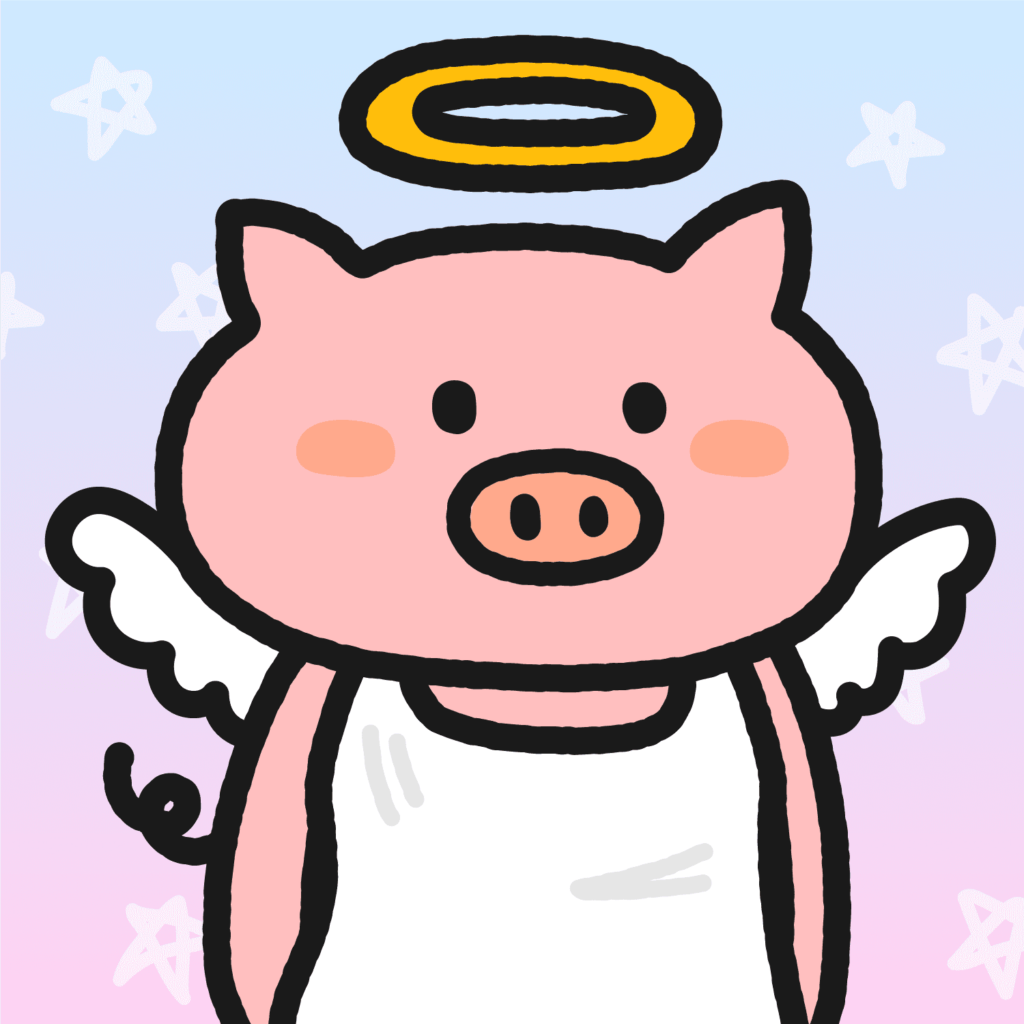 Cute Pigs #7 天使