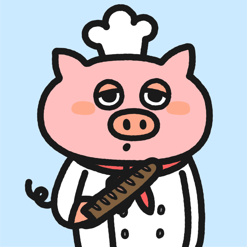 Cute Pigs #13 パン職人