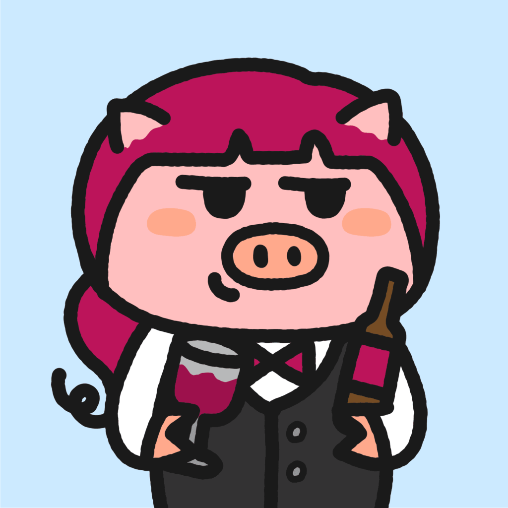 Cute Pigs #15 ソムリエ