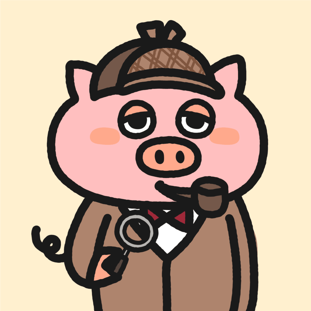 Cute Pigs #17 探偵
