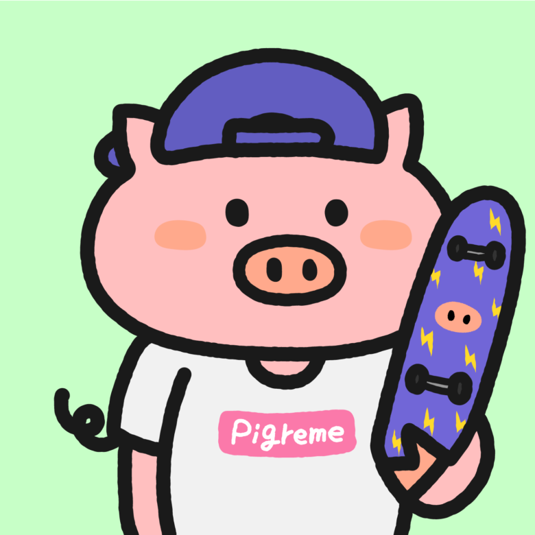 Cute Pigs #19 スケーター
