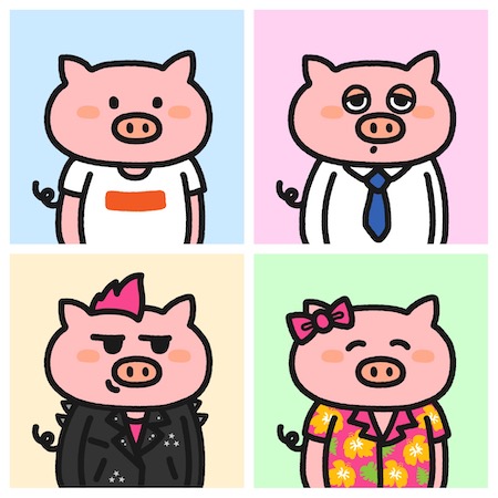 Cute Pigs NFT豚の職業
